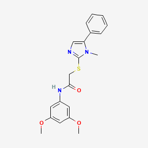 N-(3,5-dimethoxyphenyl)-2-((1-methyl-5-phenyl-1H-imidazol-2-yl)thio)acetamide