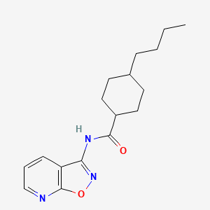 4-butyl-N-([1,2]oxazolo[5,4-b]pyridin-3-yl)cyclohexanecarboxamide