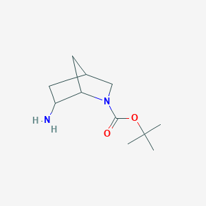 molecular formula C11H20N2O2 B2522282 Tert-butyl 6-amino-2-azabicyclo[2.2.1]heptane-2-carboxylate CAS No. 1005077-74-6