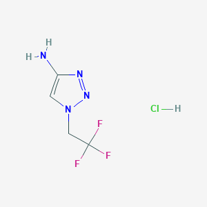 1-(2,2,2-Trifluoroethyl)triazol-4-amine;hydrochloride