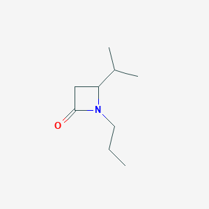 molecular formula C9H17NO B025223 4-Propan-2-yl-1-propylazetidin-2-one CAS No. 103776-28-9