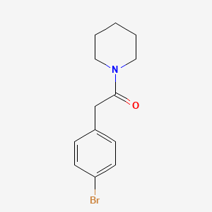 molecular formula C13H16BrNO B2522302 2-(4-Bromophenyl)-1-piperidin-1-ylethanone CAS No. 349430-81-5