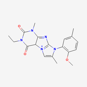 molecular formula C19H21N5O3 B2522317 3-ethyl-8-(2-methoxy-5-methylphenyl)-1,7-dimethyl-1H,2H,3H,4H,8H-imidazo[1,2-g]purine-2,4-dione CAS No. 878718-88-8