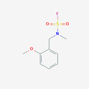 molecular formula C9H12FNO3S B2522320 N-[(2-Methoxyphenyl)methyl]-N-methylsulfamoyl fluoride CAS No. 2411230-50-5