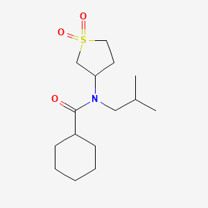 N-(1,1-dioxo-1lambda6-thiolan-3-yl)-N-(2-methylpropyl)cyclohexanecarboxamide