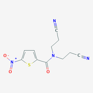 N,N-bis(2-cyanoethyl)-5-nitrothiophene-2-carboxamide