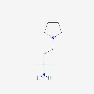 molecular formula C9H20N2 B2522338 2-甲基-4-(吡咯烷-1-基)丁烷-2-胺 CAS No. 1226914-25-5