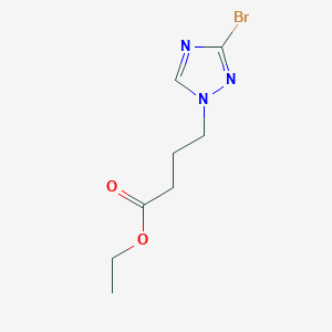 molecular formula C8H12BrN3O2 B2522343 Ethyl 4-(3-bromo-1H-1,2,4-triazol-1-yl)butanoate CAS No. 1823783-80-7