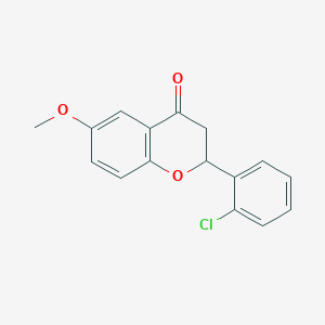 molecular formula C16H13ClO3 B2522349 2-(2-Chlorophényl)-6-méthoxychroman-4-one CAS No. 101272-90-6