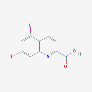 molecular formula C10H5F2NO2 B2522353 5,7-二氟喹啉-2-羧酸 CAS No. 256930-51-5