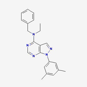 N-benzyl-1-(3,5-dimethylphenyl)-N-ethyl-1H-pyrazolo[3,4-d]pyrimidin-4-amine
