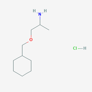 molecular formula C10H22ClNO B2522367 1-(环己氧甲基)丙烷-2-胺盐酸盐 CAS No. 2126177-89-5