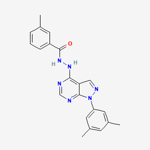 N'-[1-(3,5-dimethylphenyl)-1H-pyrazolo[3,4-d]pyrimidin-4-yl]-3-methylbenzohydrazide