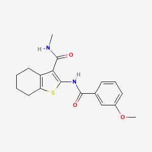 molecular formula C18H20N2O3S B2522377 2-(3-methoxybenzamido)-N-methyl-4,5,6,7-tetrahydrobenzo[b]thiophene-3-carboxamide CAS No. 892977-26-3