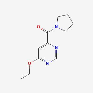 molecular formula C11H15N3O2 B2522378 (6-乙氧基嘧啶-4-基)(吡咯烷-1-基)甲酮 CAS No. 2034248-88-7
