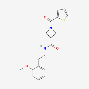 N-(2-methoxyphenethyl)-1-(thiophene-2-carbonyl)azetidine-3-carboxamide