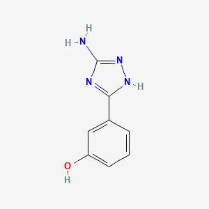 molecular formula C8H8N4O B2522400 3-(5-amino-4H-1,2,4-triazol-3-yl)phenol CAS No. 1016760-91-0