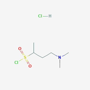 4-(Dimethylamino)butane-2-sulfonyl chloride;hydrochloride