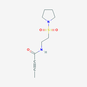 N-(2-Pyrrolidin-1-ylsulfonylethyl)but-2-ynamide