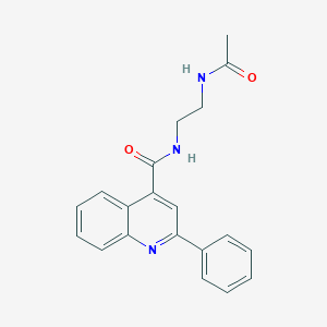 molecular formula C20H19N3O2 B252241 N-[2-(acetylamino)ethyl]-2-phenylquinoline-4-carboxamide 