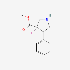 Methyl 3-fluoro-4-phenylpyrrolidine-3-carboxylate