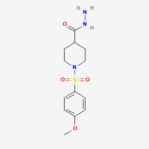 1-[(4-Methoxyphenyl)sulfonyl]piperidine-4-carbohydrazide