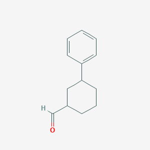 molecular formula C13H16O B2522440 3-Phenylcyclohexanecarbaldehyde CAS No. 13082-55-8