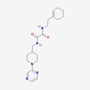 N1-(2-(cyclohex-1-en-1-yl)ethyl)-N2-((1-(pyrazin-2-yl)piperidin-4-yl)methyl)oxalamide