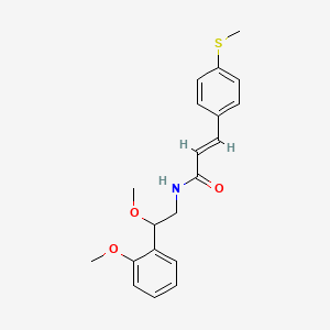 molecular formula C20H23NO3S B2522446 (E)-N-(2-methoxy-2-(2-methoxyphenyl)ethyl)-3-(4-(methylthio)phenyl)acrylamide CAS No. 1799241-23-8