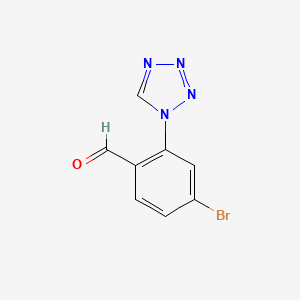 4-Bromo-2-(tetrazol-1-yl)benzaldehyde