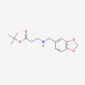 tert-Butyl 3-[(2H-1,3-benzodioxol-5-ylmethyl)amino]propanoate