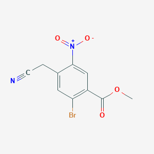 Methyl 2-bromo-4-(cyanomethyl)-5-nitrobenzoate