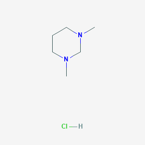 molecular formula C6H16Cl2N2 B2522467 1,3-Dimethylhexahydropyrimidine--hydrogen chloride (1/1) CAS No. 16077-39-7