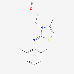 (Z)-2-(2-((2,6-dimethylphenyl)imino)-4-methylthiazol-3(2H)-yl)ethanol