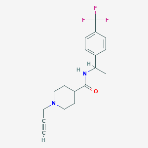 1-(prop-2-yn-1-yl)-N-{1-[4-(trifluoromethyl)phenyl]ethyl}piperidine-4-carboxamide