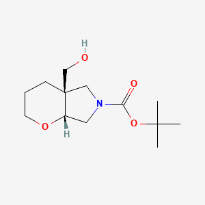Tert-butyl (4aR,7aR)-4a-(hydroxymethyl)-2,3,4,5,7,7a-hexahydropyrano[2,3-c]pyrrole-6-carboxylate