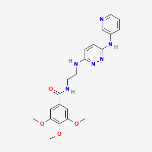 3,4,5-trimethoxy-N-(2-((6-(pyridin-3-ylamino)pyridazin-3-yl)amino)ethyl)benzamide