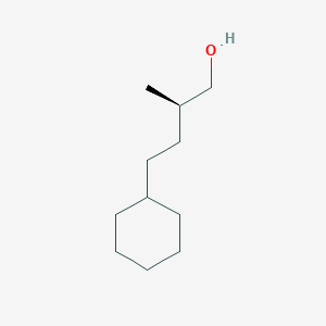 molecular formula C11H22O B2522497 [R,(+)]-beta-Methylcyclohexane-1-butanol CAS No. 2248201-83-2