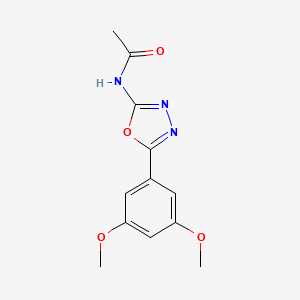 N-(5-(3,5-dimethoxyphenyl)-1,3,4-oxadiazol-2-yl)acetamide
