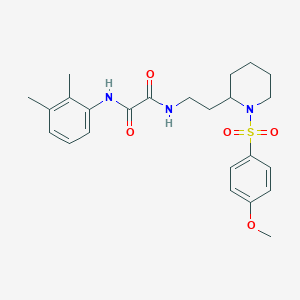 molecular formula C24H31N3O5S B2522504 N1-(2,3-二甲苯基)-N2-(2-(1-((4-甲氧苯基)磺酰基)哌啶-2-基)乙基)草酰胺 CAS No. 898445-95-9