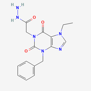 2-(3-benzyl-7-ethyl-2,6-dioxo-2,3,6,7-tetrahydro-1H-purin-1-yl)acetohydrazide