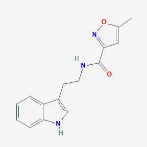 molecular formula C15H15N3O2 B252254 N-[2-(1H-indol-3-yl)ethyl]-5-methyl-3-isoxazolecarboxamide 