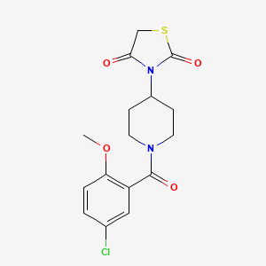 3-(1-(5-Chloro-2-methoxybenzoyl)piperidin-4-yl)thiazolidine-2,4-dione