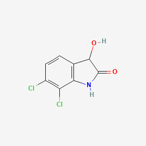 molecular formula C8H5Cl2NO2 B2522547 6,7-dichloro-3-hydroxy-2,3-dihydro-1H-indol-2-one CAS No. 1247122-34-4