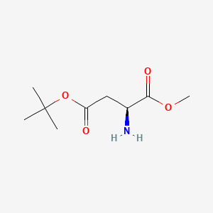 molecular formula C9H17NO4 B2522549 H-ASP(OMe)-OTBU CAS No. 2673-19-0; 39895-10-8