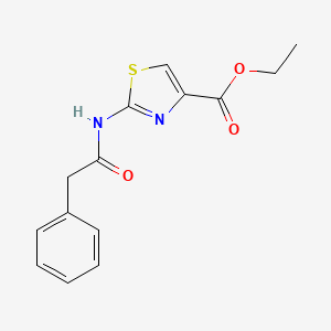 molecular formula C14H14N2O3S B2522563 2-[(2-苯乙酰)氨基]-1,3-噻唑-4-羧酸乙酯 CAS No. 258338-62-4