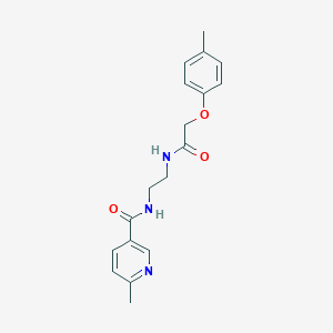 molecular formula C18H21N3O3 B252259 6-Methyl-N-[2-(2-p-tolyloxy-acetylamino)-ethyl]-nicotinamide 