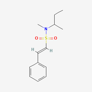 molecular formula C13H19NO2S B2522590 (E)-N-butan-2-yl-N-methyl-2-phenylethenesulfonamide CAS No. 1390899-70-3