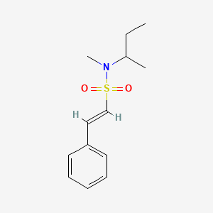 molecular formula C13H19NO2S B2522590 (E)-N-丁-2-基-N-甲基-2-苯乙烯磺酰胺 CAS No. 1390899-70-3