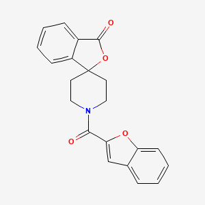 molecular formula C21H17NO4 B2522618 1'-(benzofuran-2-carbonyl)-3H-spiro[isobenzofuran-1,4'-piperidin]-3-one CAS No. 1797345-60-8